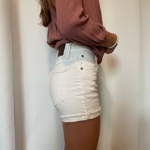 JCrew White Denim Shorts. Size 2